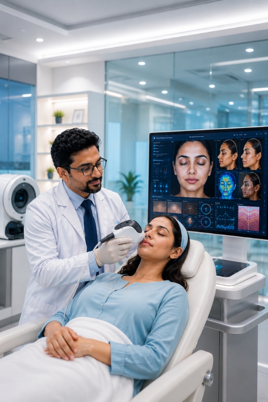 Plastic surgeon consultation